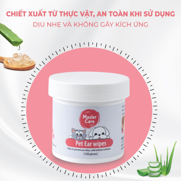 Khăn Ướt Lau Tai Cho Chó Mèo MasterCare-5