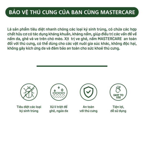 Thuốc Xịt Ve Ghẻ Chó Mèo Mastercare-2