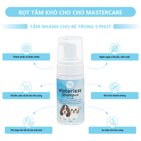 Bọt tắm khô cho chó MasterCare-3