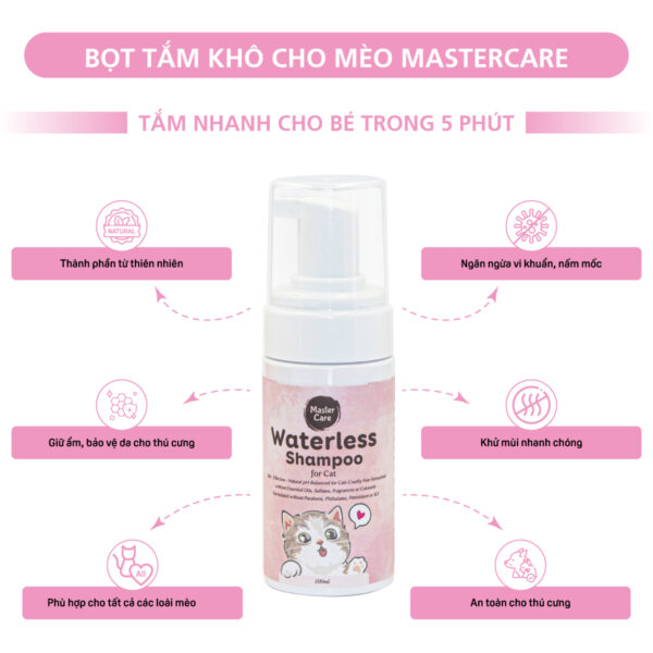 Bọt tắm khô cho mèo MasterCare-2