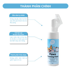 Bọt rửa chân chó mèo MasterCare-thành phần