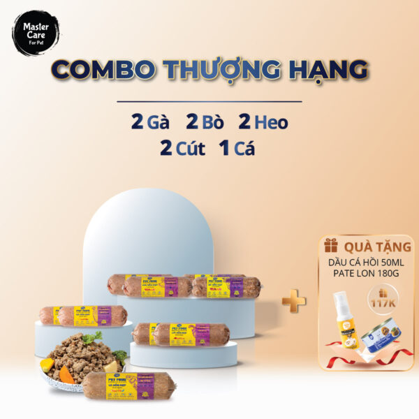 Combo thức ăn tươi Thượng Hạng MasterCare For Pet