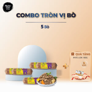 Combo thức ăn tươi Tròn Vị Bò MasterCare For Pet