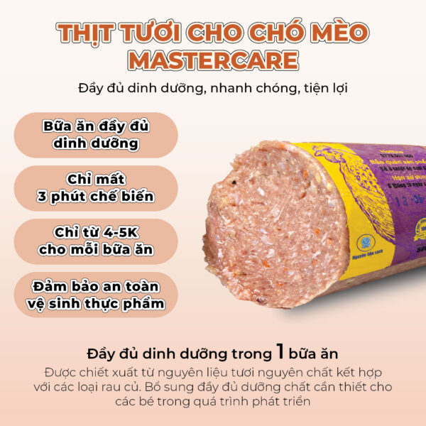 Thịt tươi MasterCare For Pet đa dạng khẩu phần ăn cho chó mèo-1