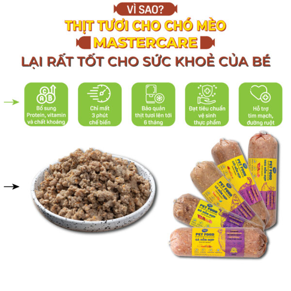 Thịt tươi MasterCare For Pet đa dạng khẩu phần ăn cho chó mèo-2