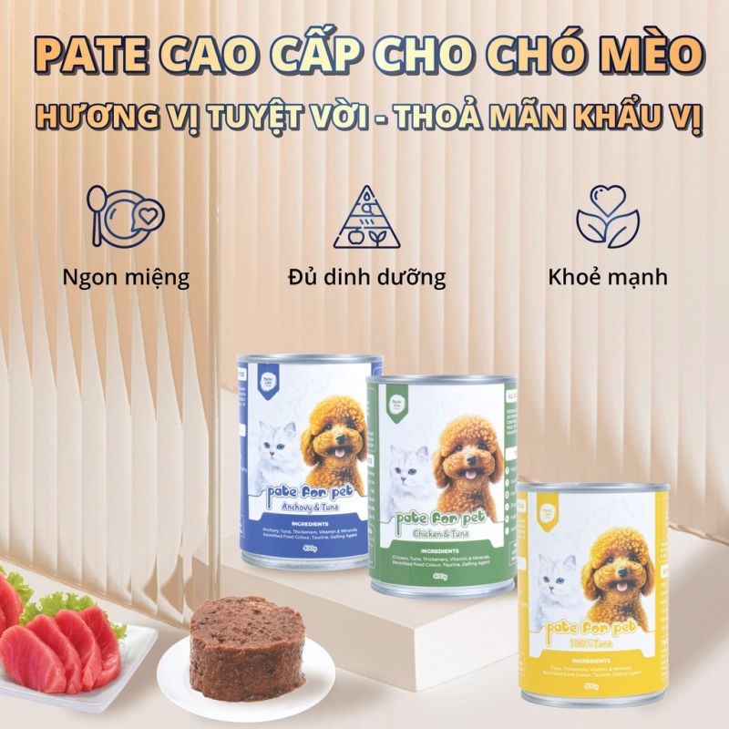 Pate tươi siêu dinh dưỡng MasterCare – Thức ăn lý tưởng cho chó sau triệt sản