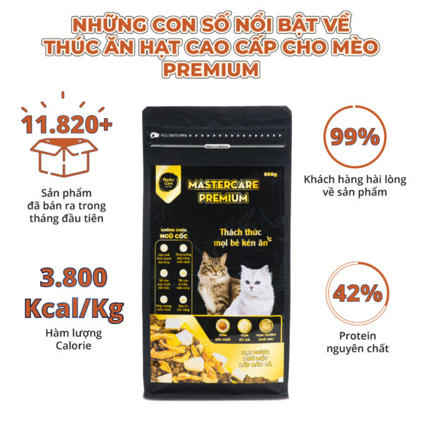 Thông tin hạt cho mèo MasterCare Premium-1