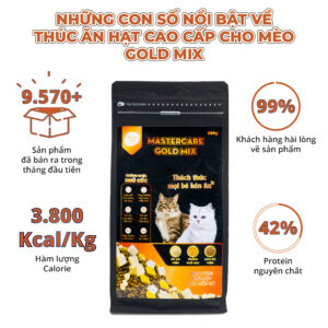 Thông tin hạt cho mèo MasterCare Gold Mix-1