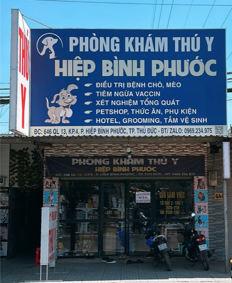 Giới thiệu về phòng khám thú y Hiệp Bình Phước